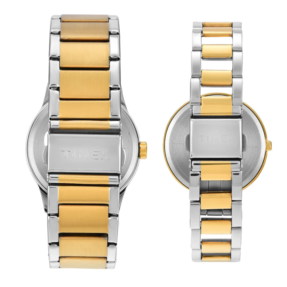 Timex Pairs White Round Multifunction Dial Watch - TW00PR312