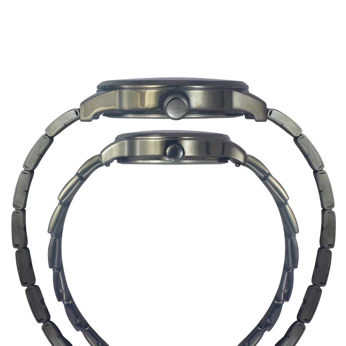 Timex Unisex Burgundy Round Dial Analog Pair Watches - TW00PR314