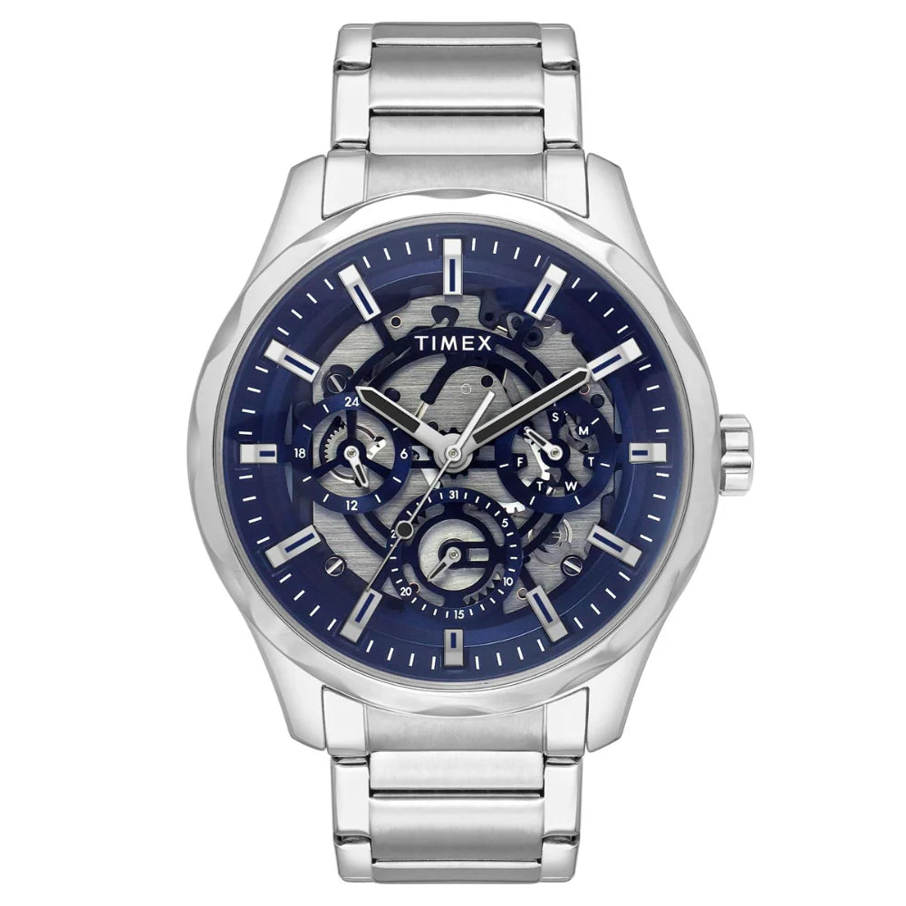 Timex Men Blue Round Dial Quartz Analog Watch - TW0TG7627