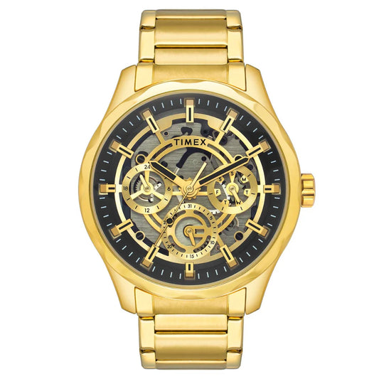 Timex Black Round Dial Quartz Analog Men Watch TW0TG7628