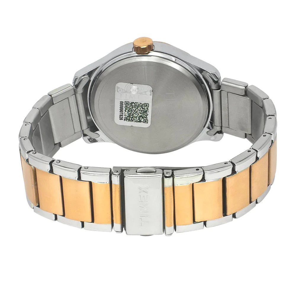 Timex Men Quartz Rose Gold Dial Analog Stainless Steel Watch TW0TG7629
