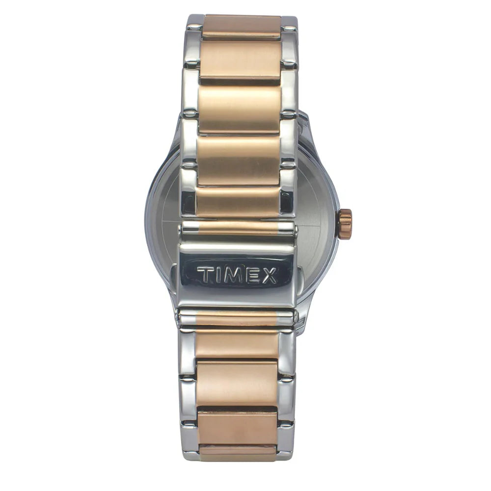 Timex Men Quartz Rose Gold Dial Analog Stainless Steel Watch TW0TG7629