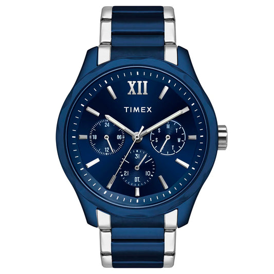 Timex Analog Blue Round Dial Men Watch - TW0TG7638