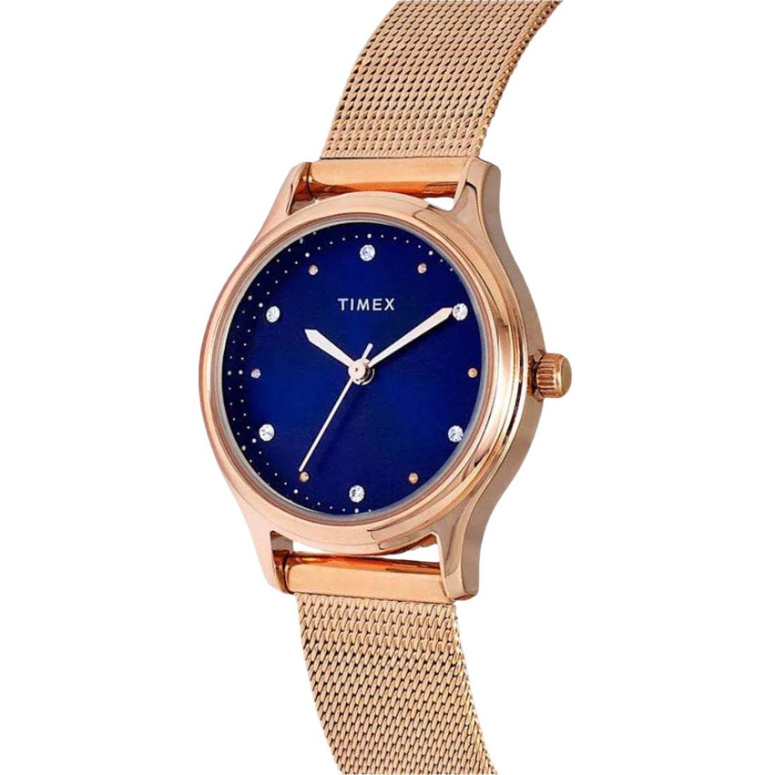Timex Women's Blue Dial Analog Stainless Steel Watch TW0TL8711