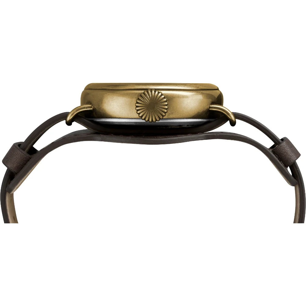 Timex Welton 38mm Cream Dial Leather Strap Men's Watch - TW2R87900UJ