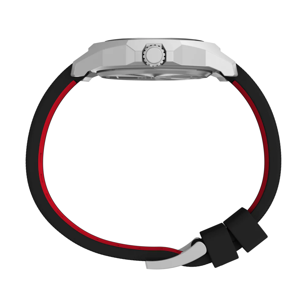 Timex UFC Reveal Silicone Backed Leather Strap Watch - TW2V85400X6