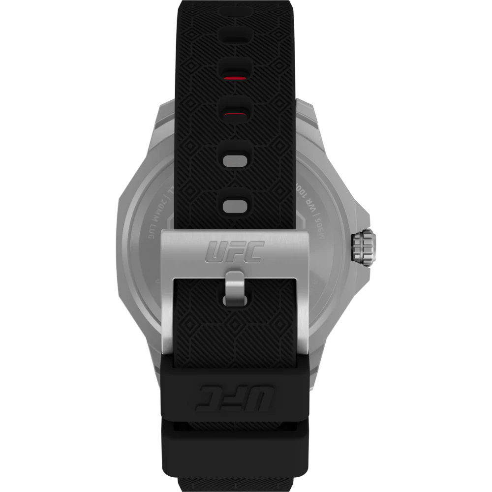 Timex UFC Reveal Silicone Backed Leather Strap Watch - TW2V85400X6