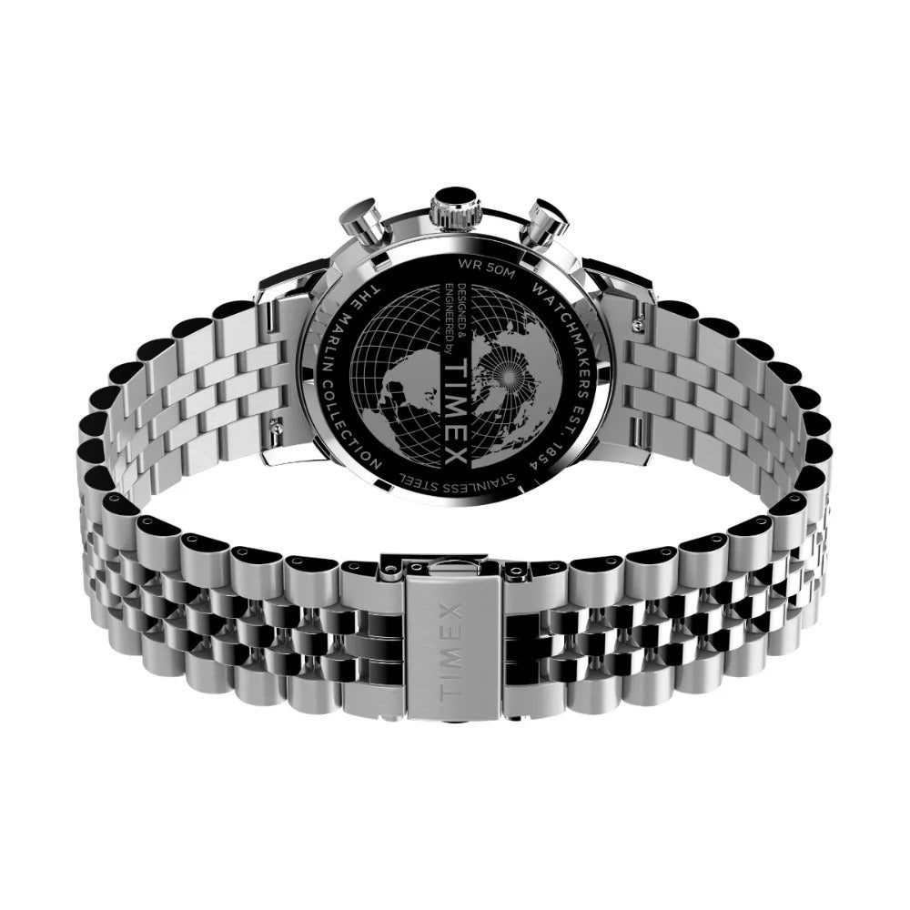 Timex Marlin Panda Indian Silver-Tone Analog Stainless steel Men's Watch