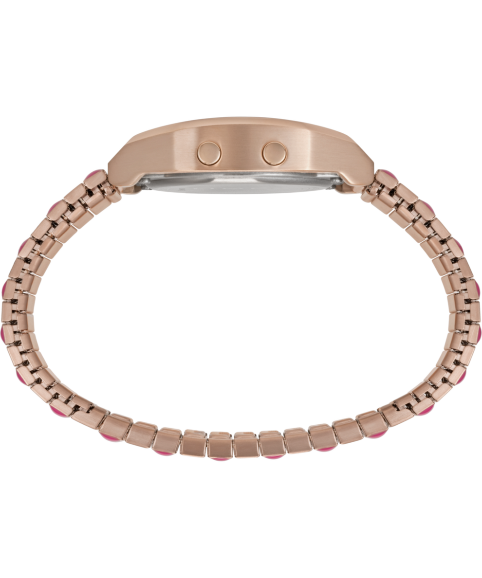 TW2W41000J Q Timex | Pink Stainless Steel Expansion Band Watch for Women
