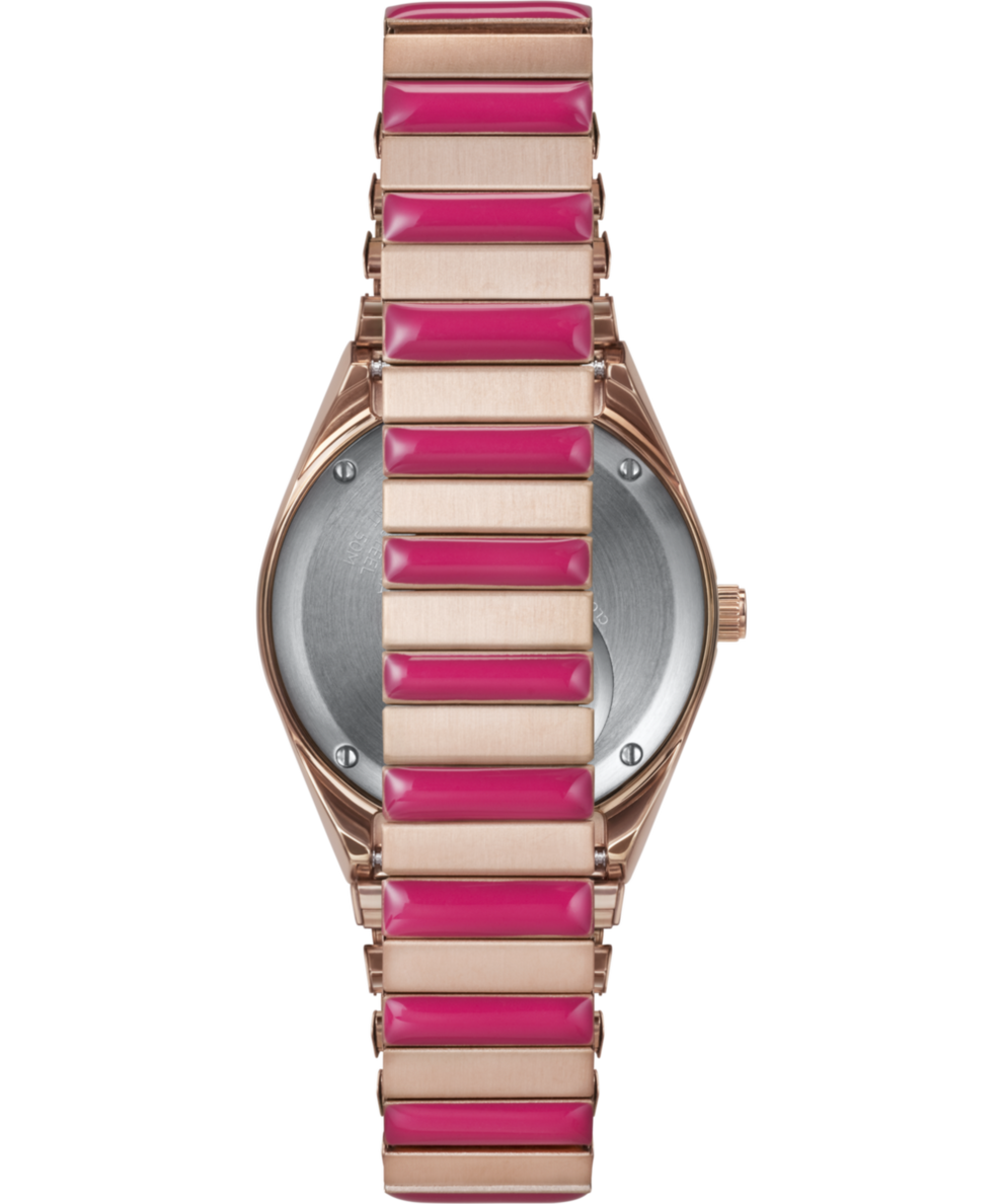 TW2W41000J Q Timex | Pink Stainless Steel Expansion Band Watch for Women