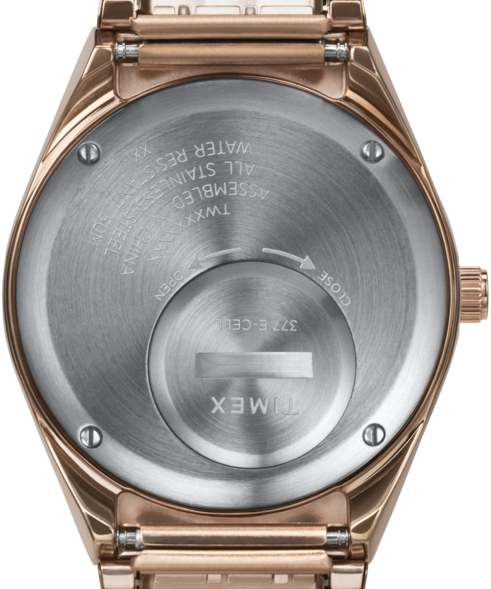 TW2W41000J Q Timex | Pink Stainless Steel Expansion Band Watch for Women