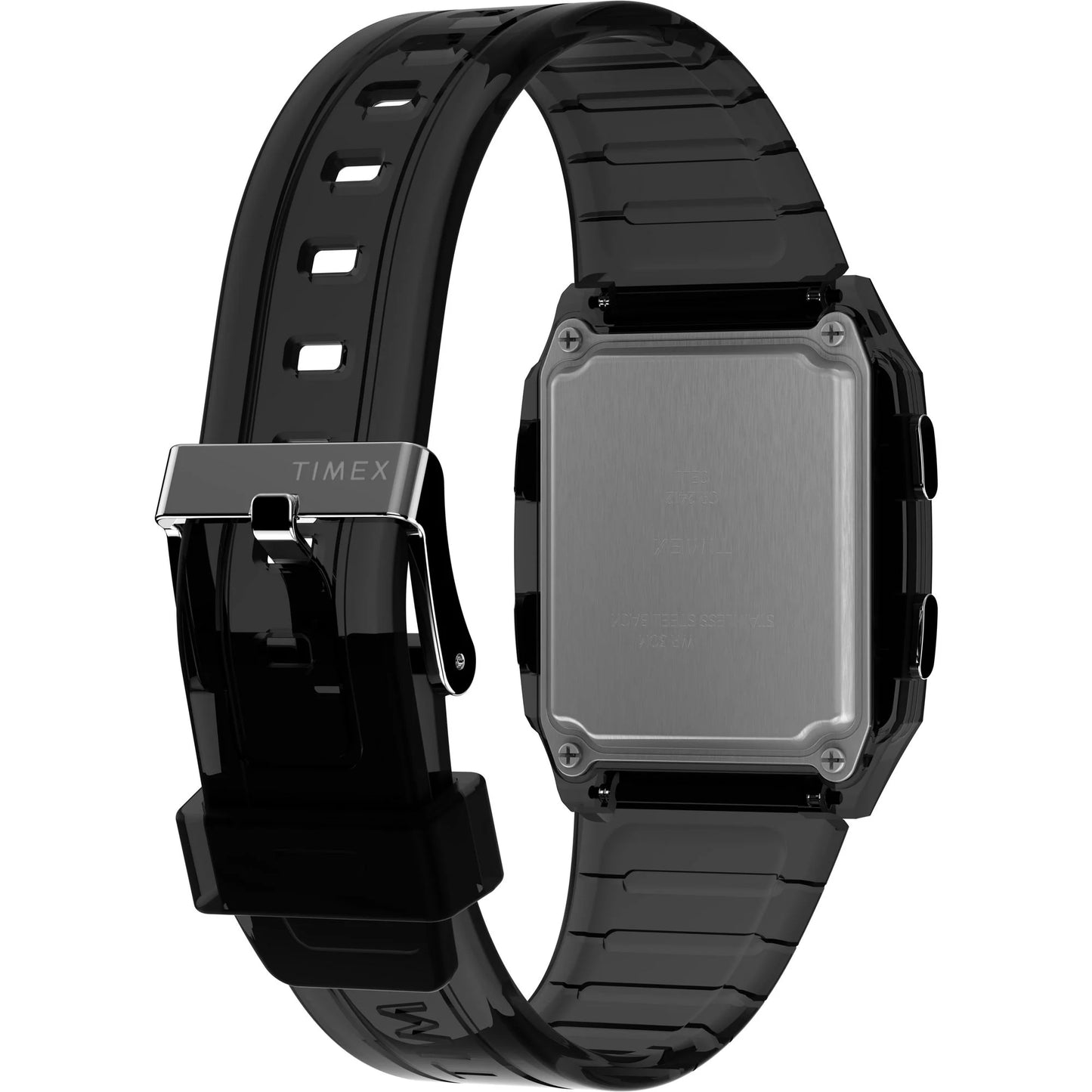 Timex Q Grey 35MM Rectangle Dial Digital Unisex Watch - TW2W45000UJ