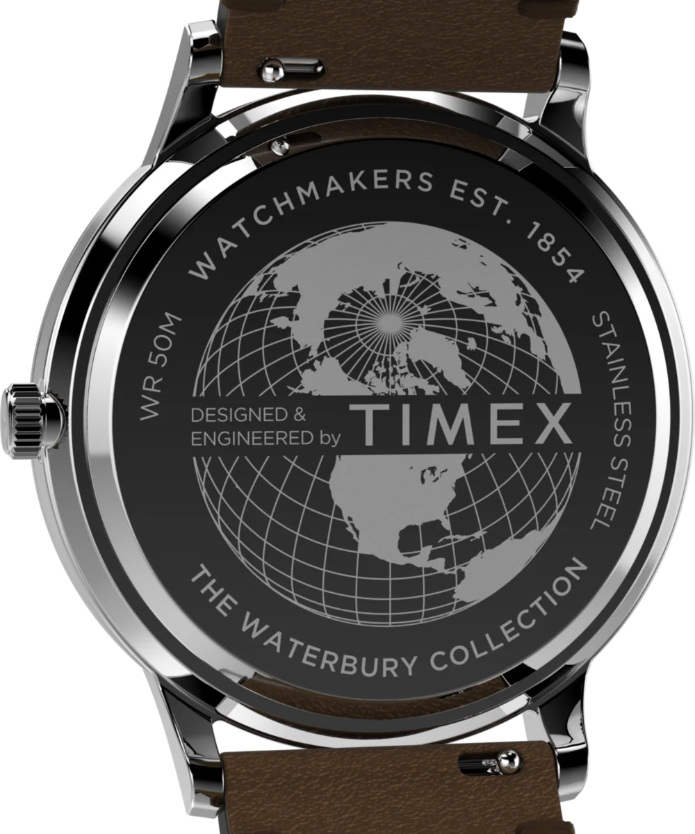 Timex Waterbury Classic Roman Numerals Cream Dial Men's Watch - TW2W50600UJ