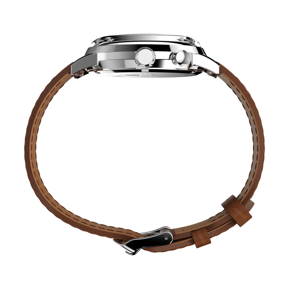 TW2W51000UJ Marlin Analog Moon Phase Leather Strap Watch