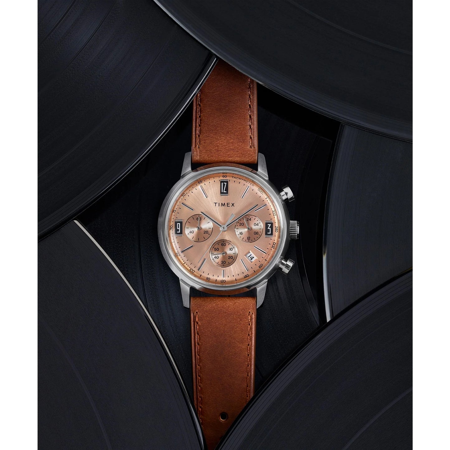 Timex Marlin Rose Gold Round Dial Analog Men's Watch - TW2W51400UJ