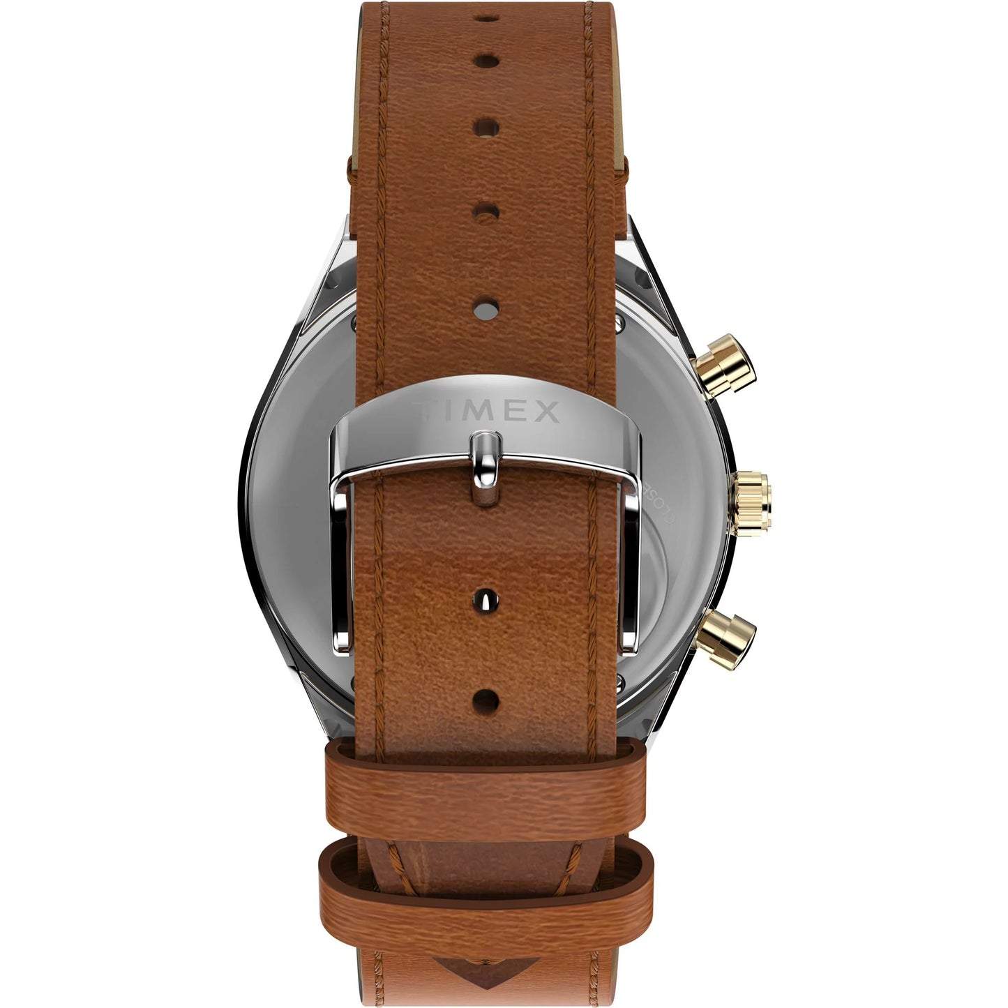 Q Timex Gold-Tone Round Dial Analog Men's Watch - TW2W64400UJ