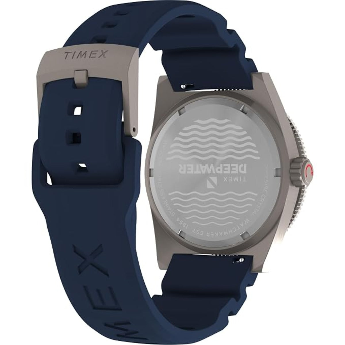 Timex Quartz Black Dial Analog Rubber Strap Men's Watch TW2W75100UJ