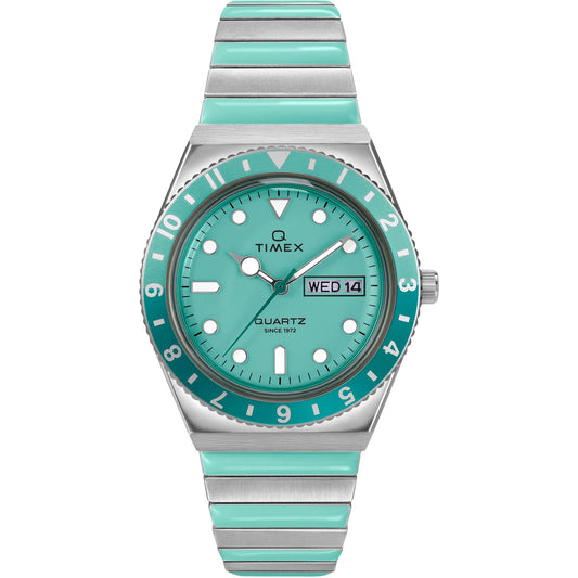 Q Timex Blue Round Dial Analog Women's Watch - TW2W87800UJ