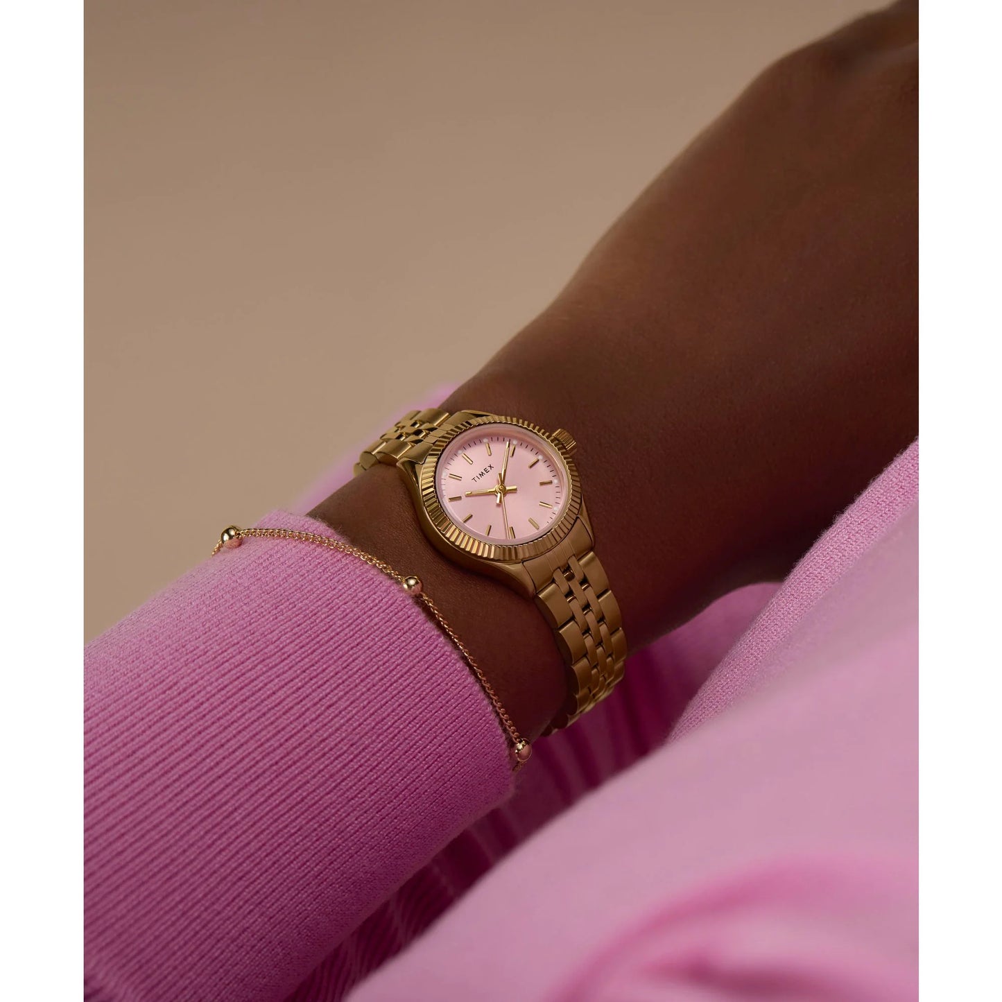 Timex Trend Pink Round Dial Analog Women's Watch - TW2W90800UJ