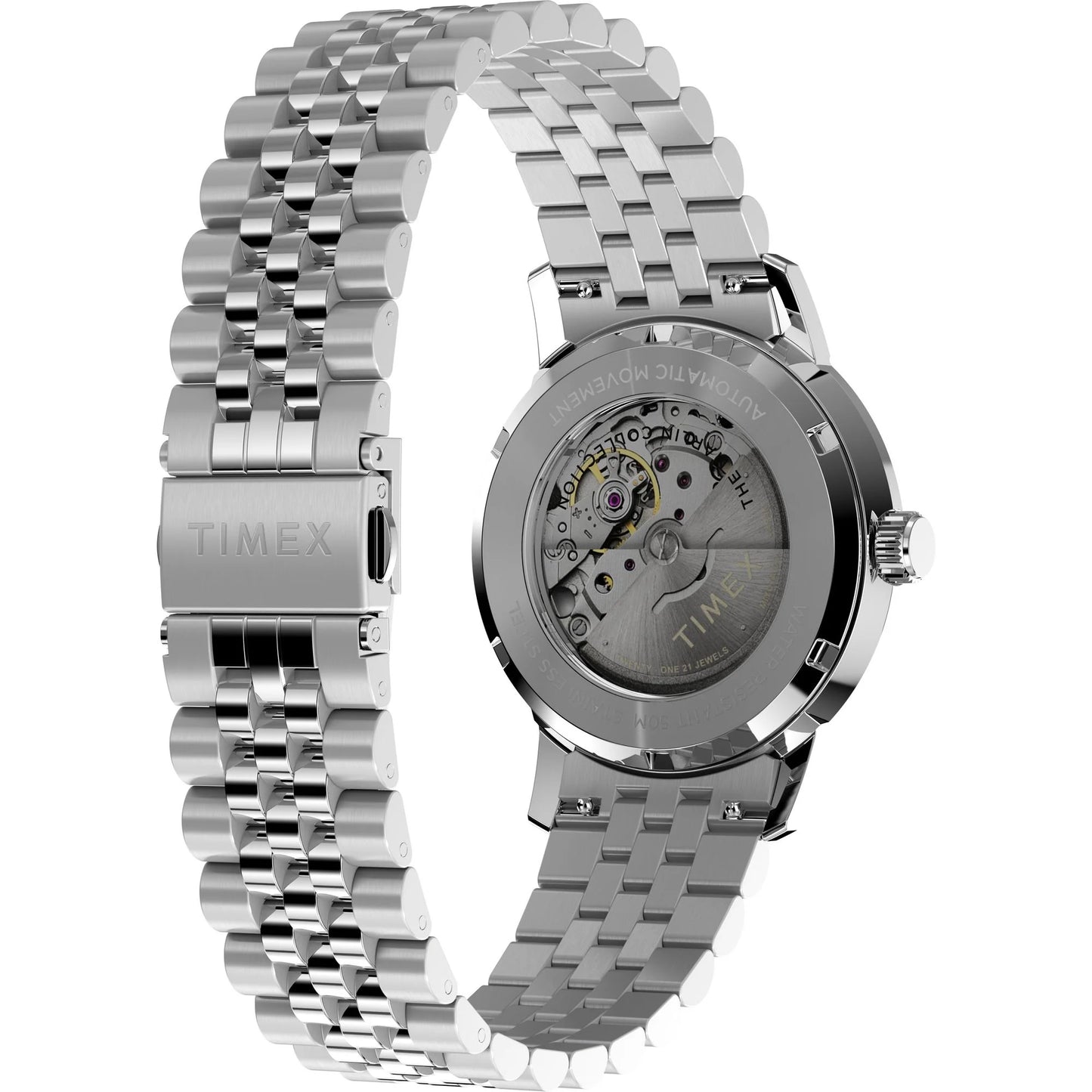 Timex Marlin Black Round Dial Automatic Men's Watch - TW2W93200UJ