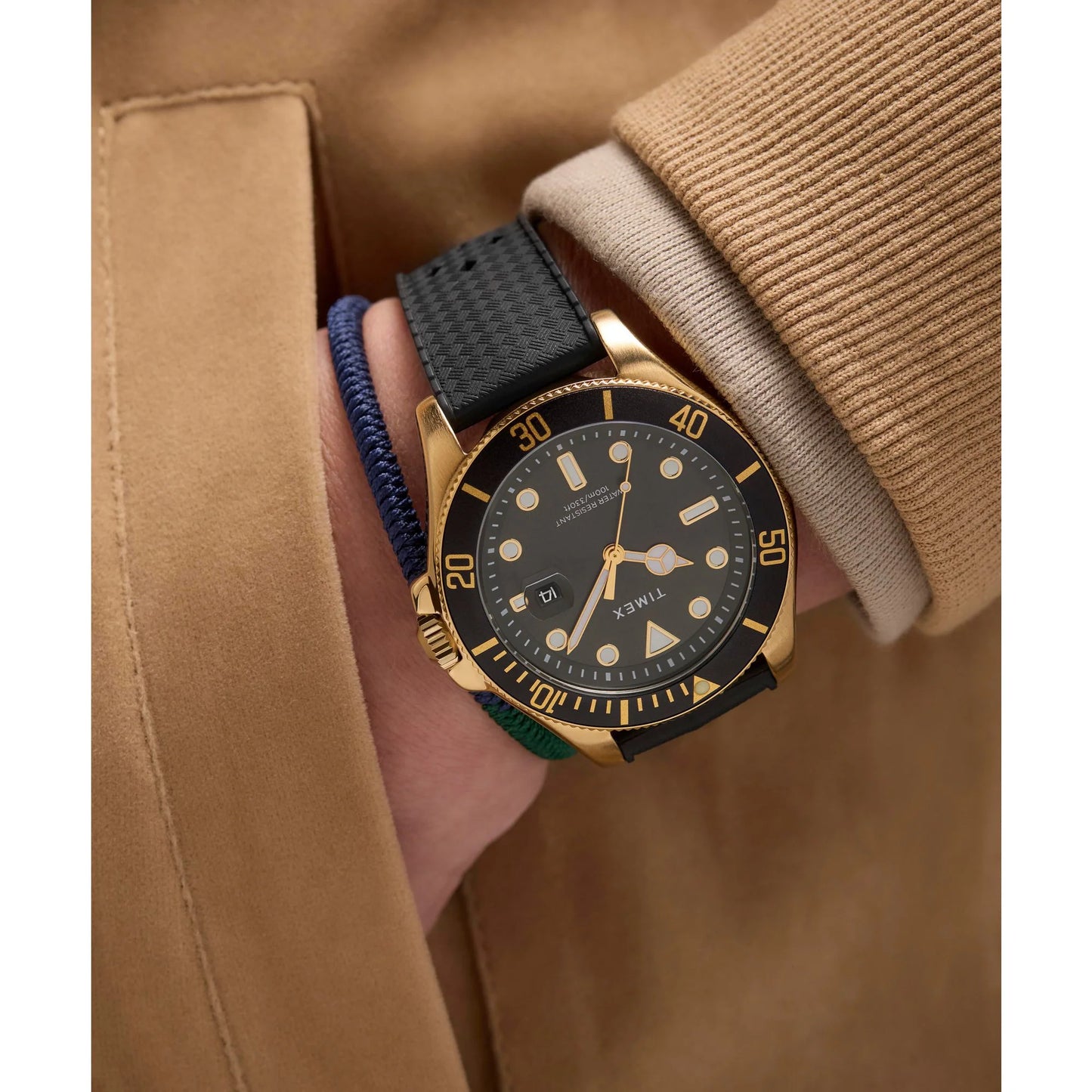 Timex Trend Green Round Dial Analog Men's Watch - TW2Y05300UJ