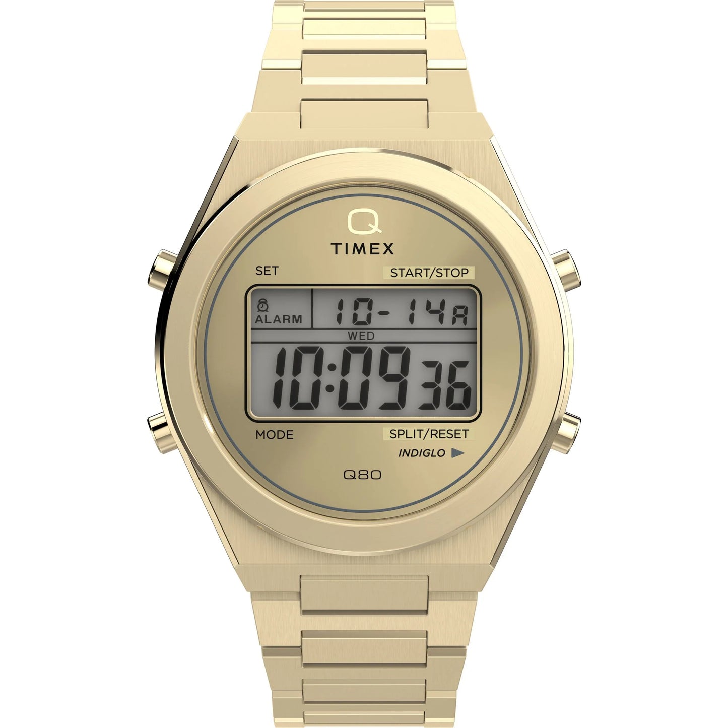 Timex Q Grey Round Dial Digital Men's Watch - TW2Y09700UJ