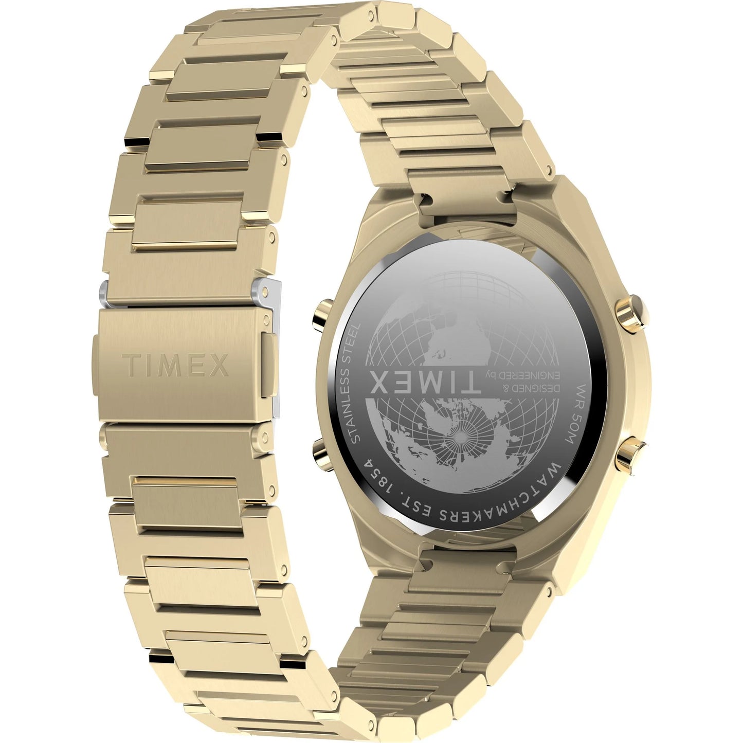 Timex Q Grey Round Dial Digital Men's Watch - TW2Y09700UJ