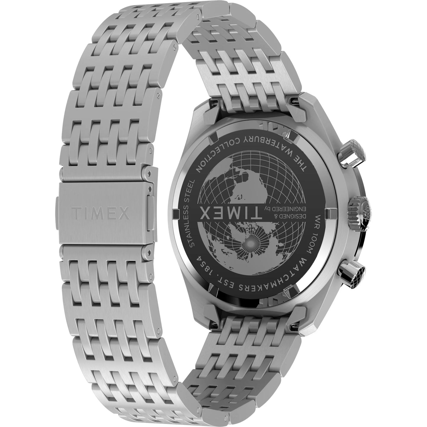 Timex Waterbury Blue Round Chrono Dial Analog Men's Watch - TW2Y18500UJ