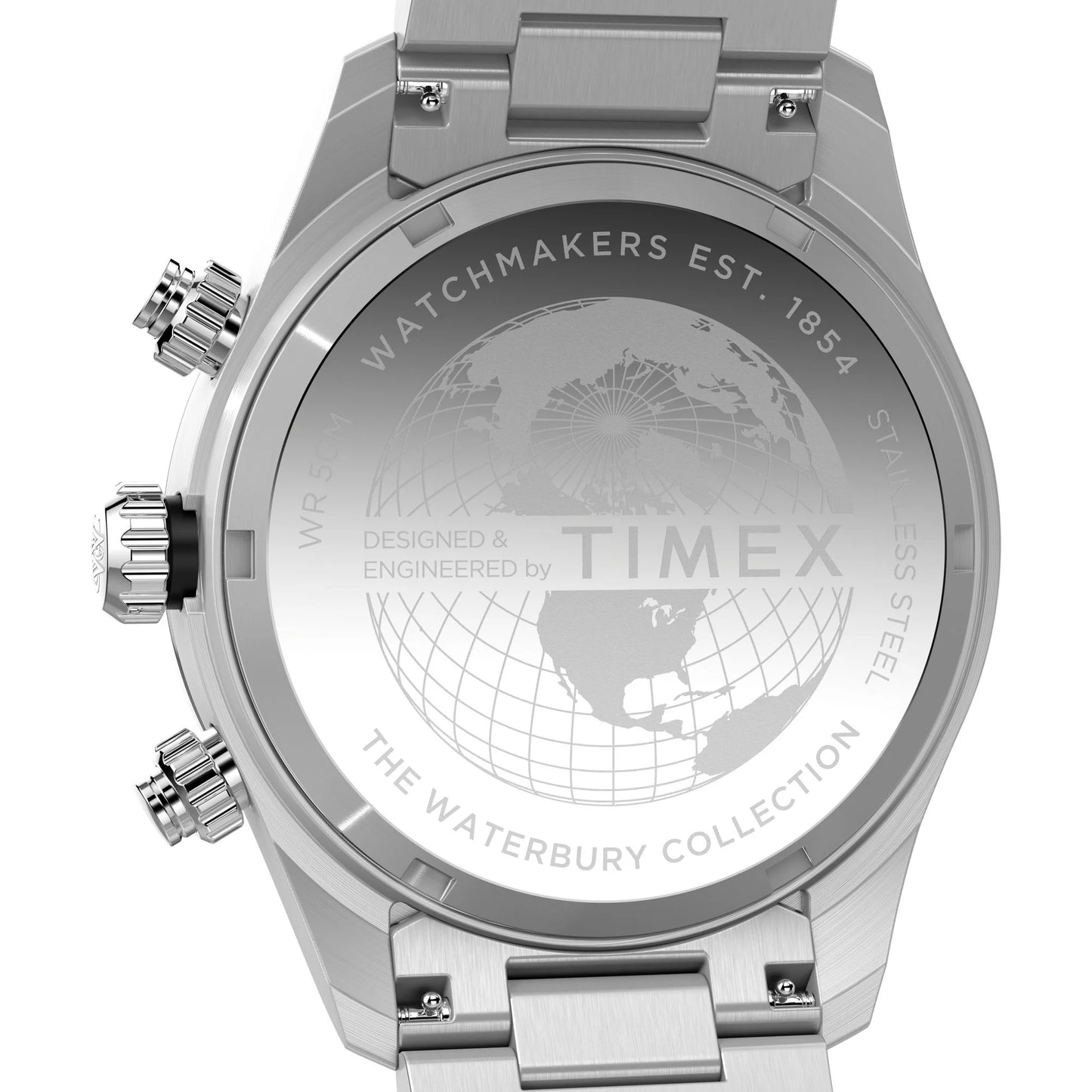 Timex Waterbury Silver-Tone Round Dial Analog Men's Watch - TW2Y19200UJ