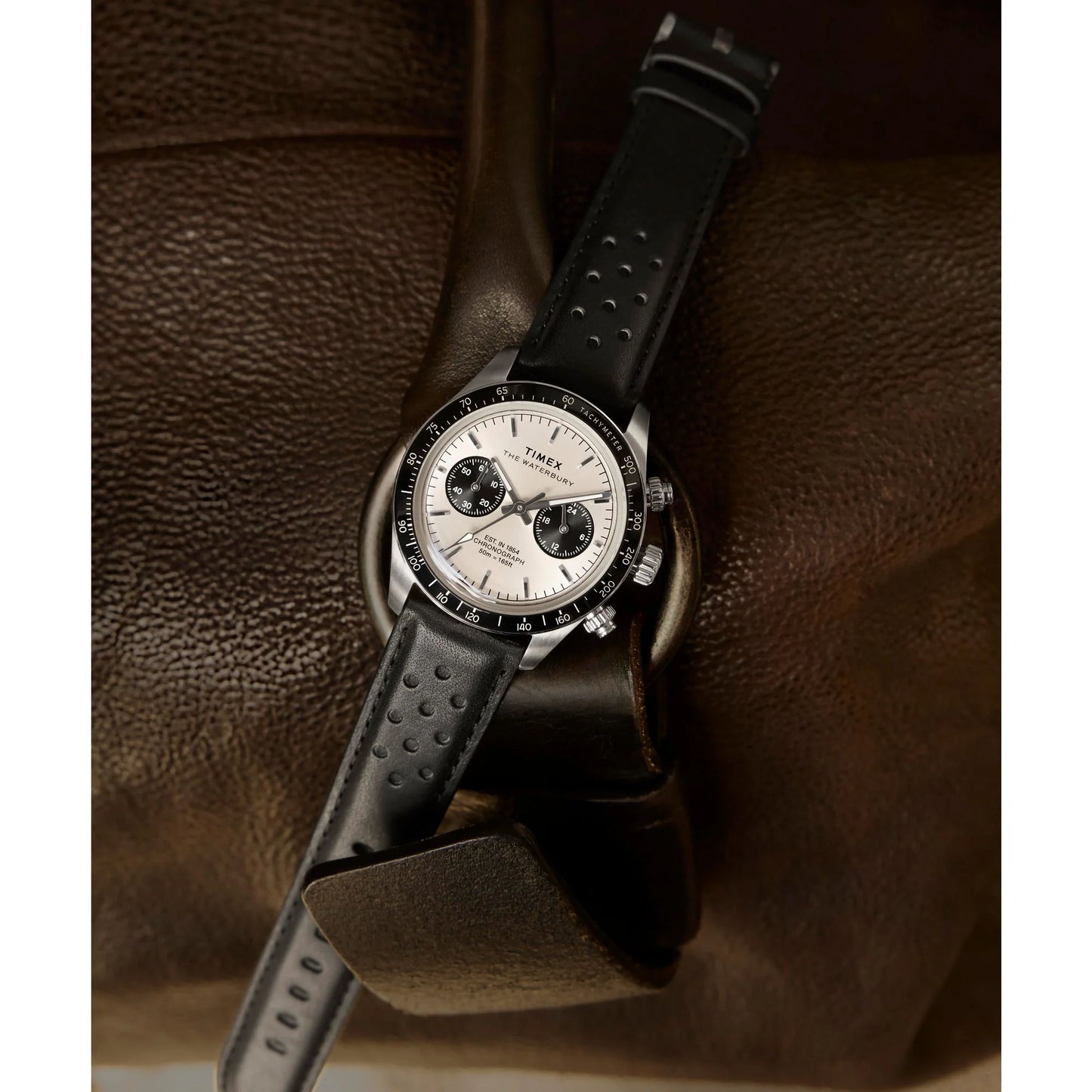 Timex Waterbury Silver-Tone Dial Analog Men's Watch - TW2Y19300UJ