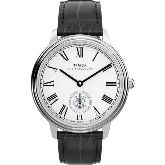 Timex Waterbury Roman Numerals Silver-Tone Dial Analog Men's Watch - TW2Y23100UJ