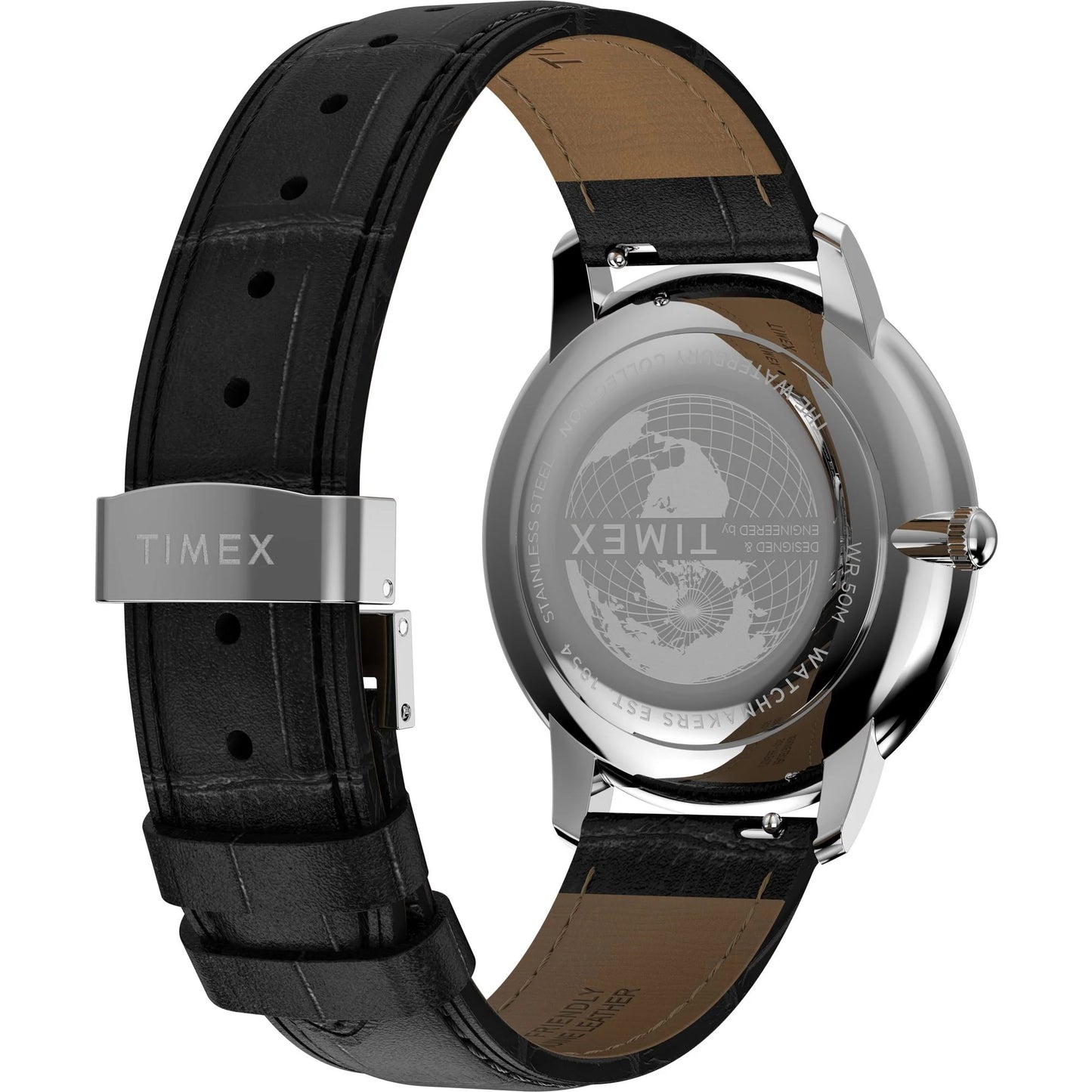 Timex Waterbury Roman Numerals Black Dial Analog Men's Watch - TW2Y23200UJ