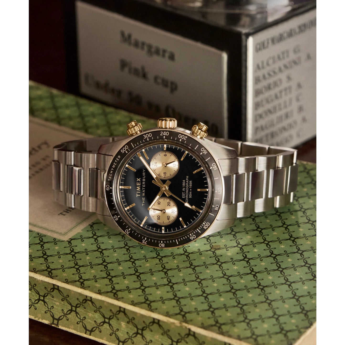 Timex Waterbury Chrono Black Dial Analog Men's Watch - TW2Y24000UJ