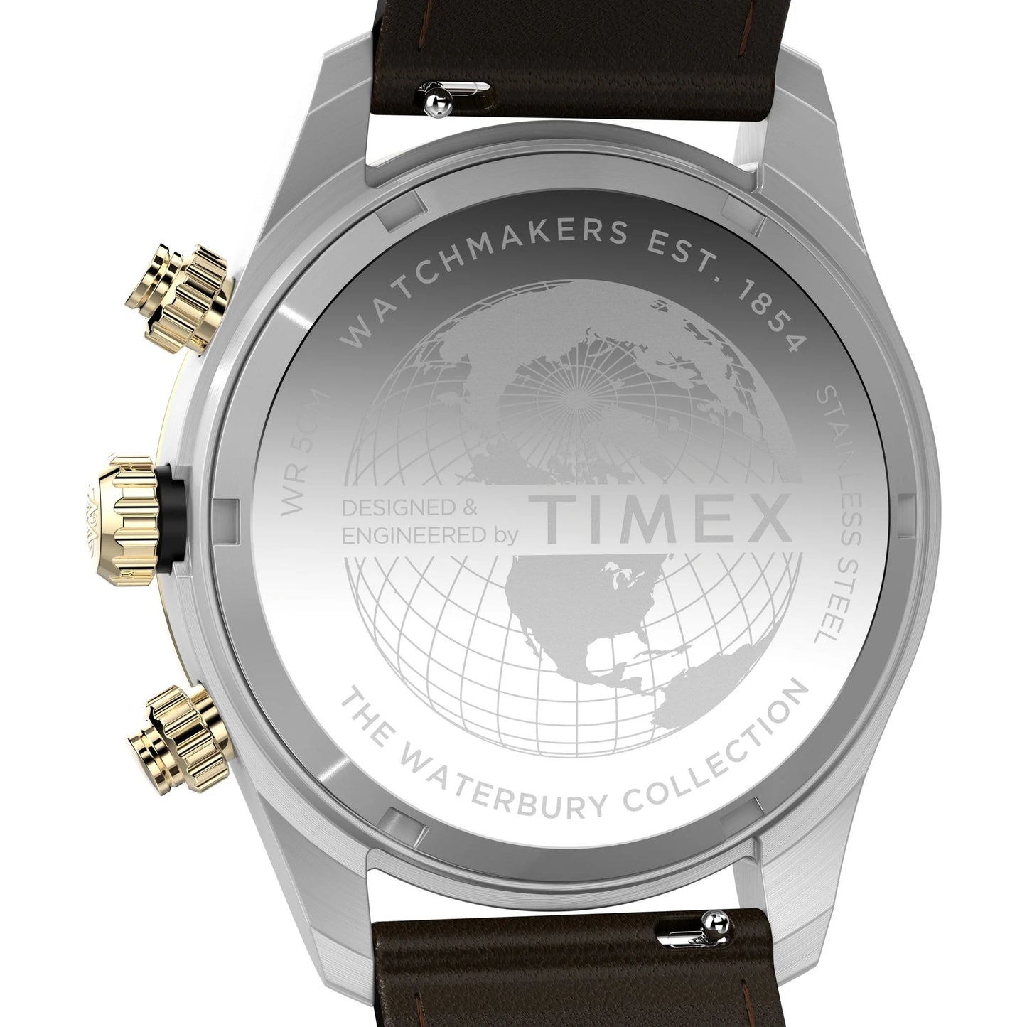Timex Waterbury Chrono Black Round Dial Analog Men's Watch - TW2Y24100UJ