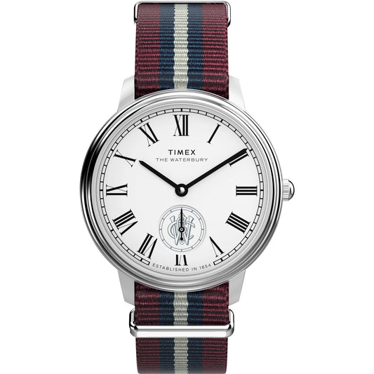 Timex Waterbury Roman Numerals Silver-Tone Dial Men's Watch - TW2Y27600UJ