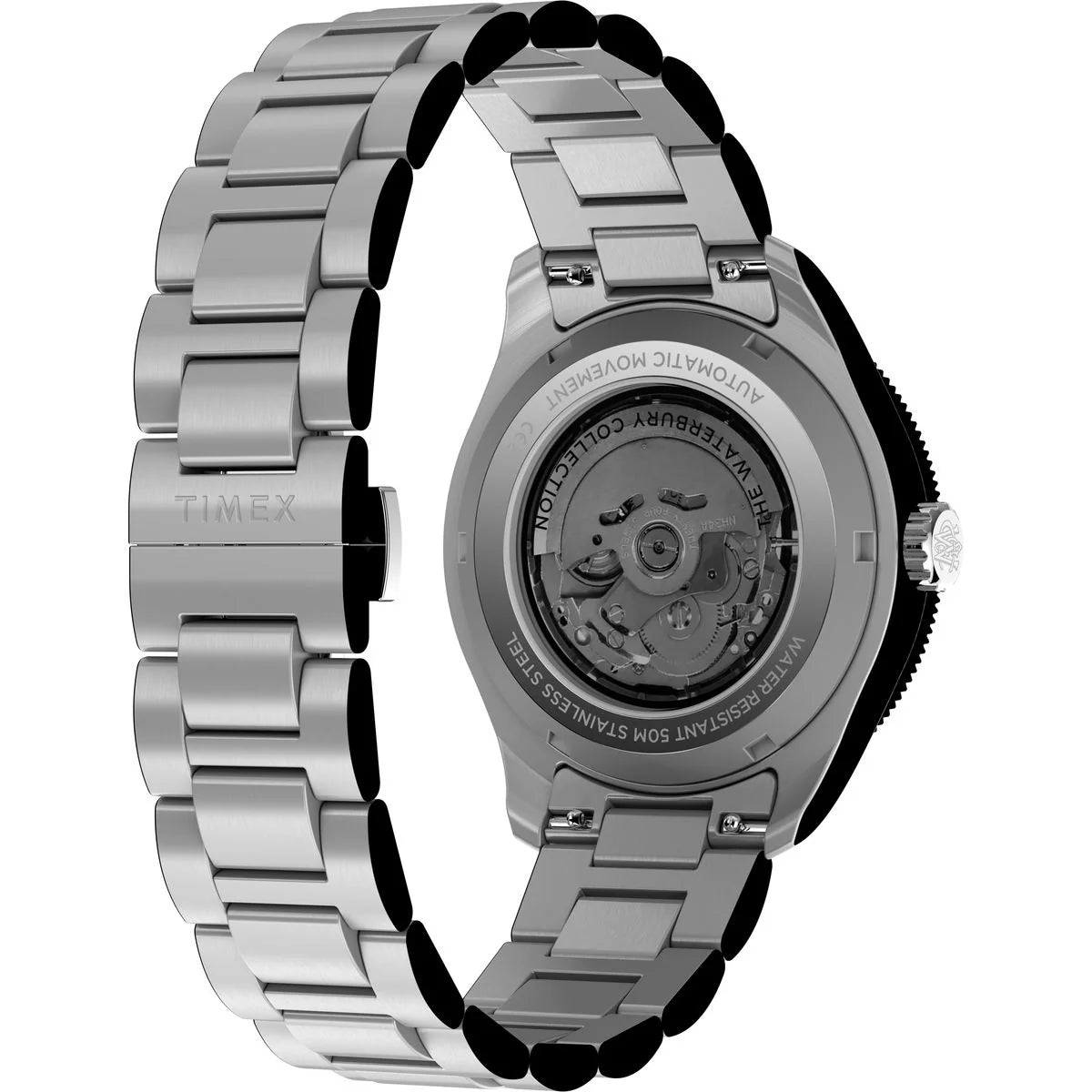 Timex Waterbury Black Dial Mechanical Automatic Men's Watch TW2Y60800UJ