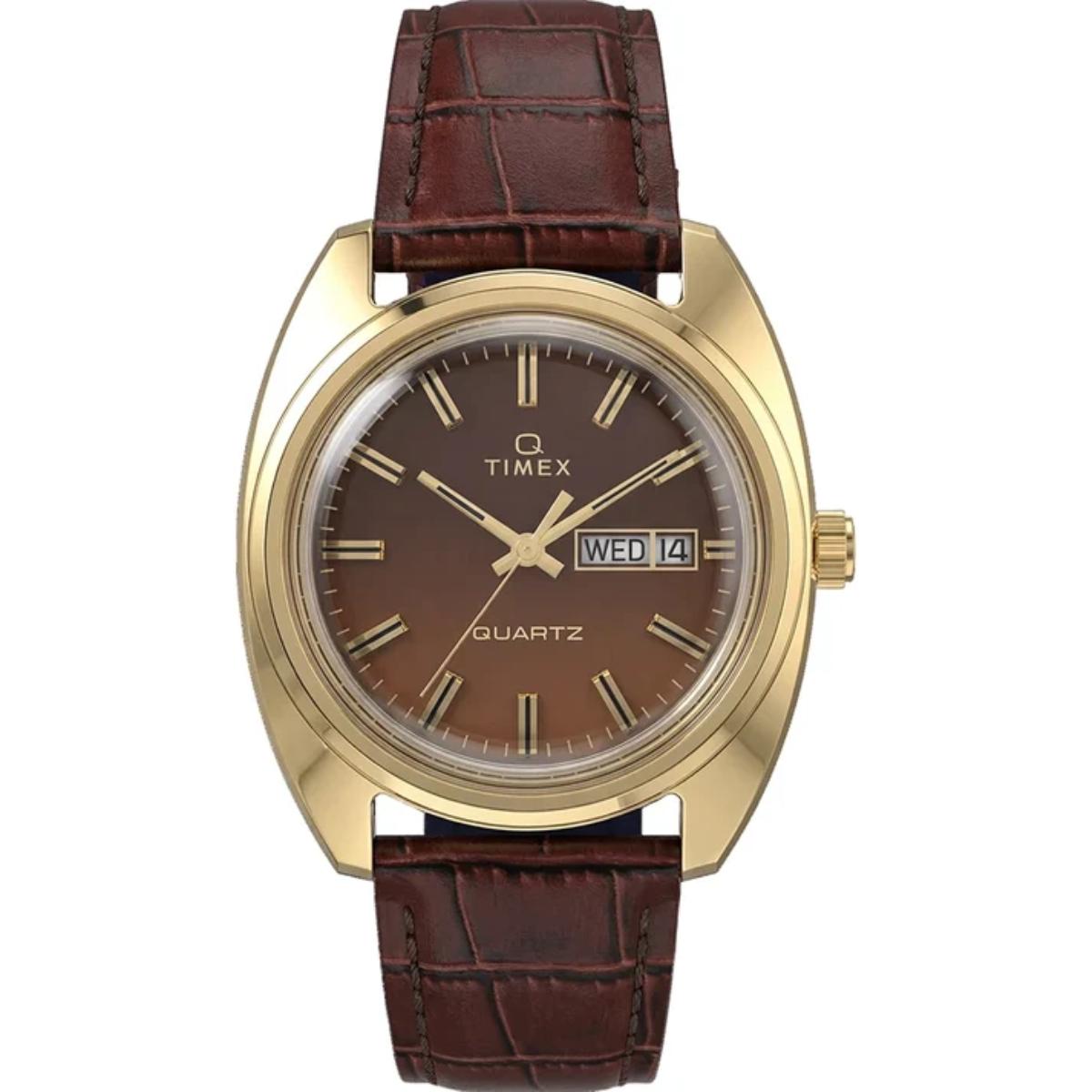Timex 1976 Day Date Fume Reissue Inspired Analog Men's Watch TW2Y87200UJ