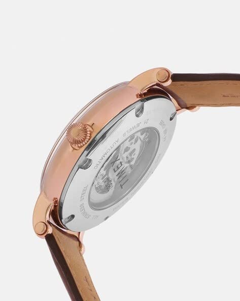 Timex E Class Men's Silver Dial Round Automatic Function Watch -TWEG16703