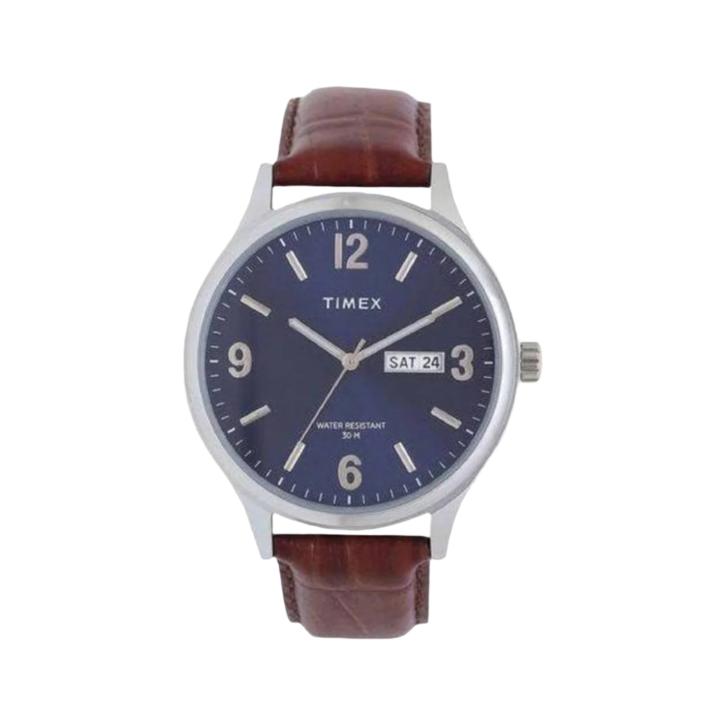 Timex Blue Dial Analog Leather Men's Watch - TWEG18400