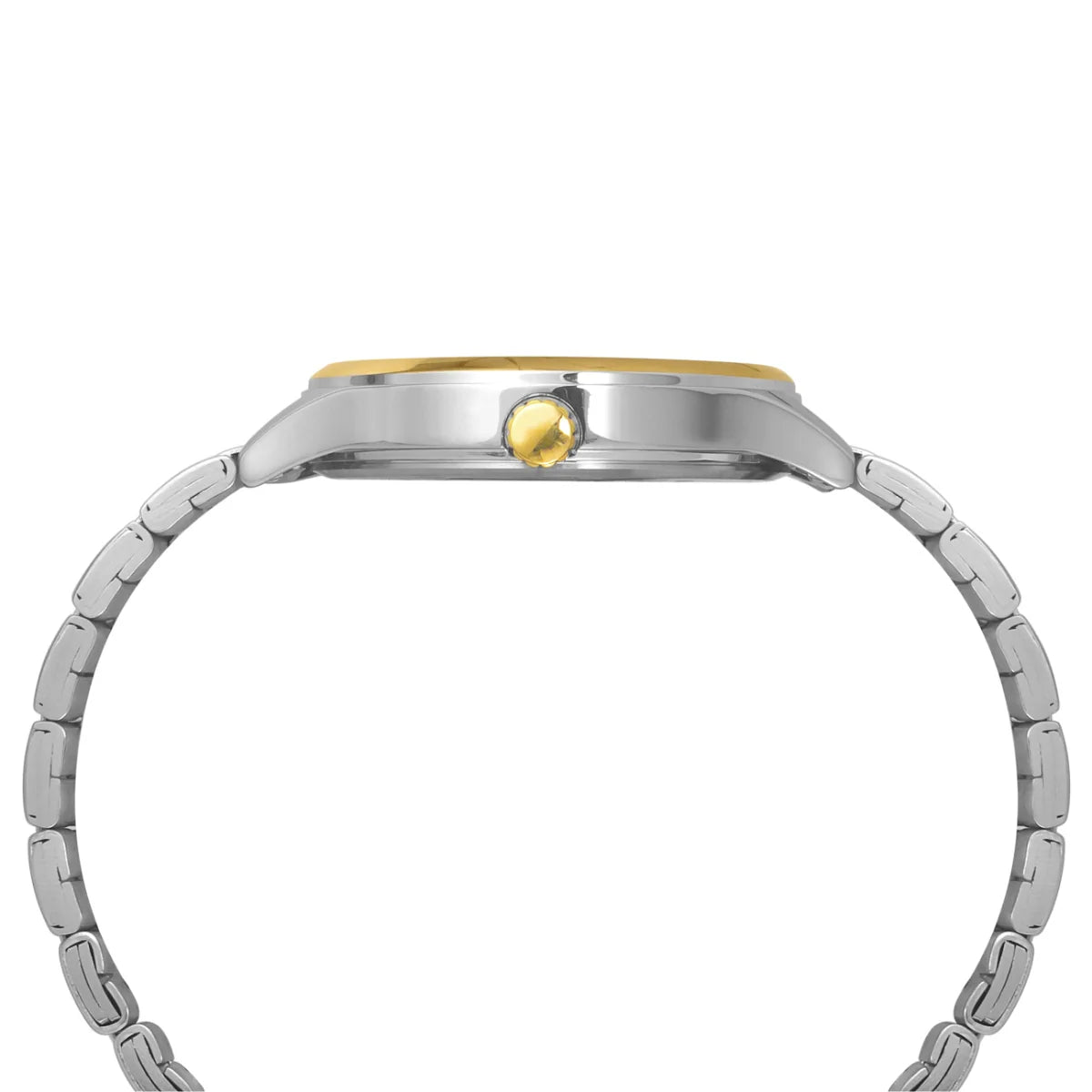 Timex Men Analog Silver Round Brass Dial Watch - TWEG18422
