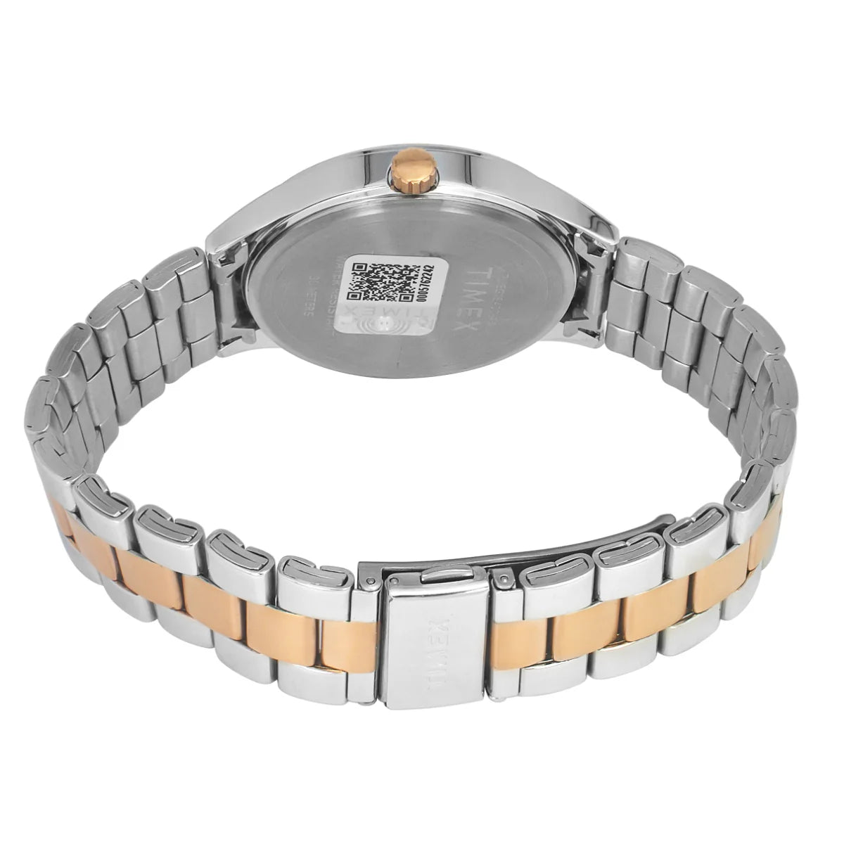 Timex Men Analog Silver Round Brass Dial Watch - TWEG18423