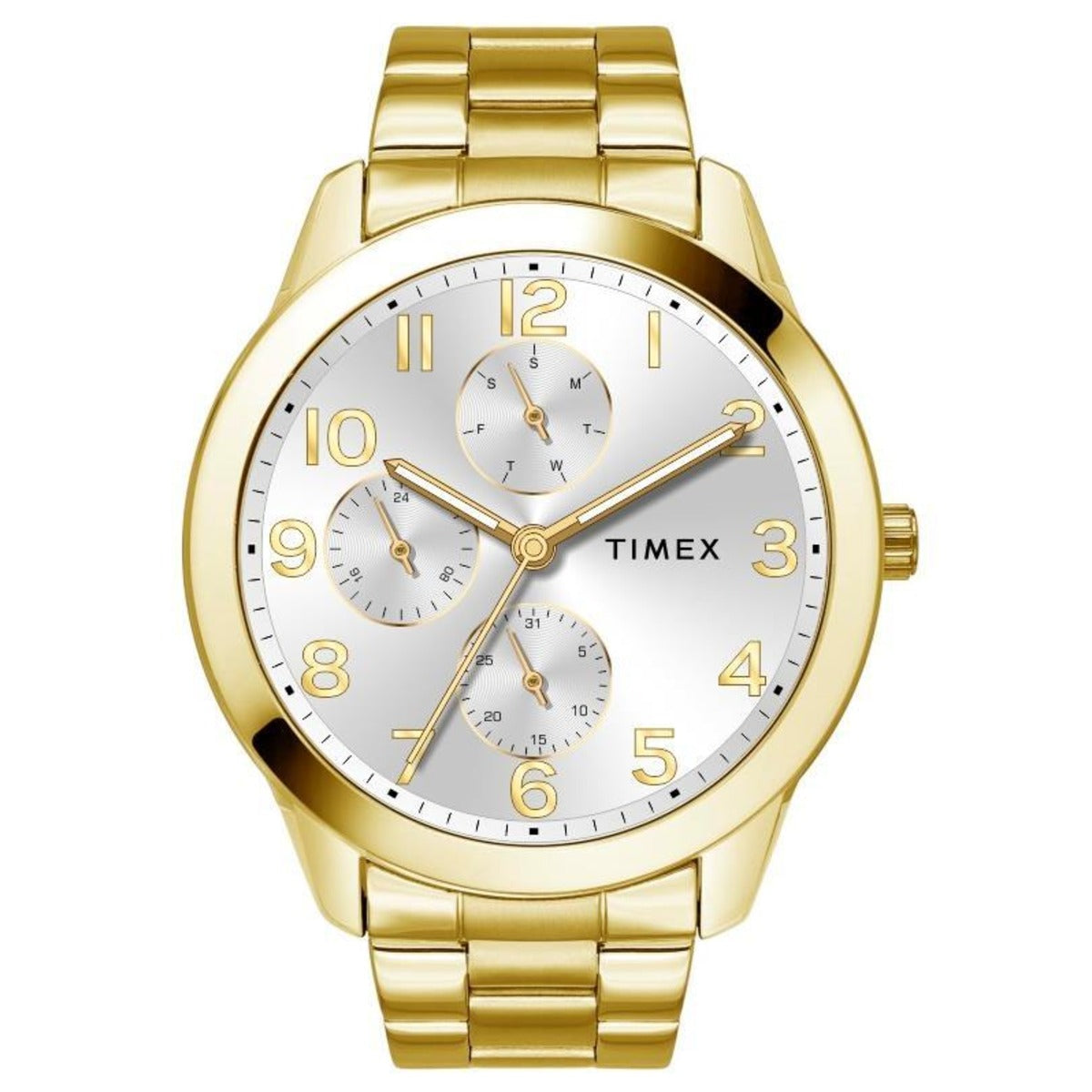 Timex Full Arabic Silver Dial Men's Astrological Watch - TWEG18524