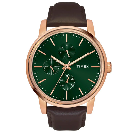 Timex Men Green Round Dial Quartz Analog Watch - TWEG18905