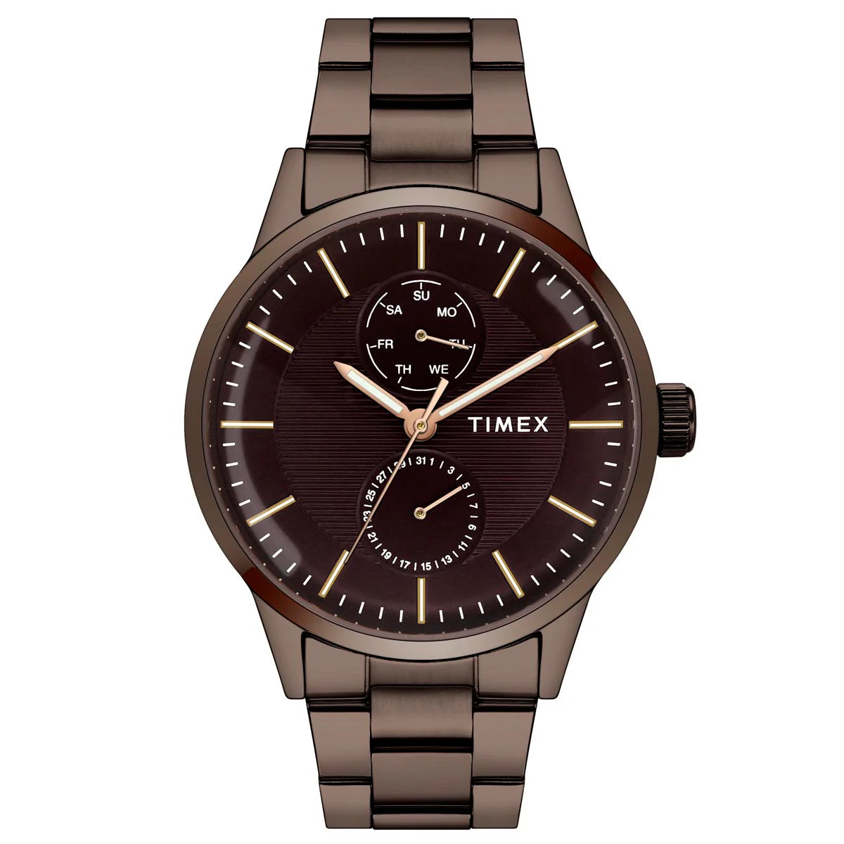 Timex Analog Brown Round Dial Stainless Steel Men Watch - TWEG19941