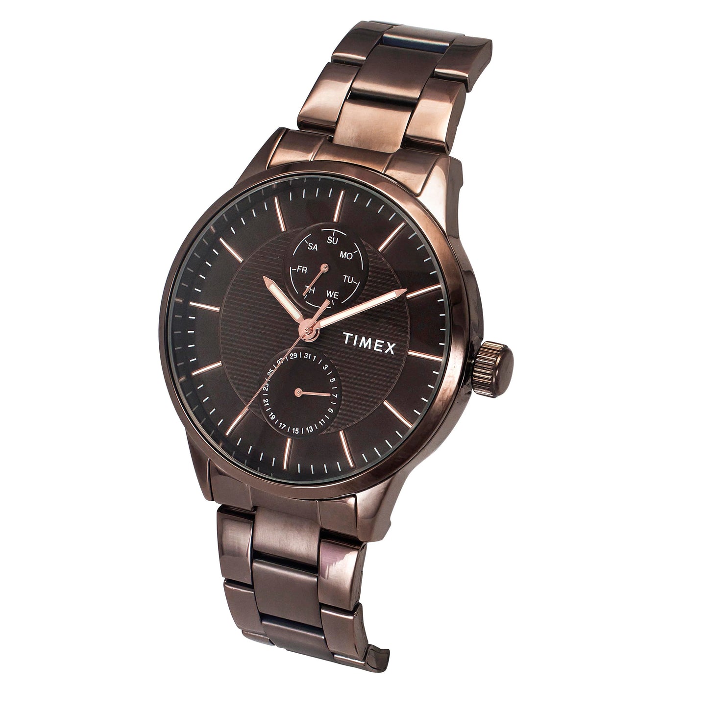 Timex Analog Brown Round Dial Stainless Steel Men Watch - TWEG19941