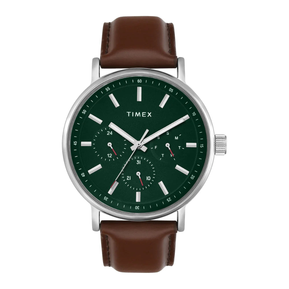Timex Fashion Green Round Multifunction Dial Analog Men Watch- TWEG20022