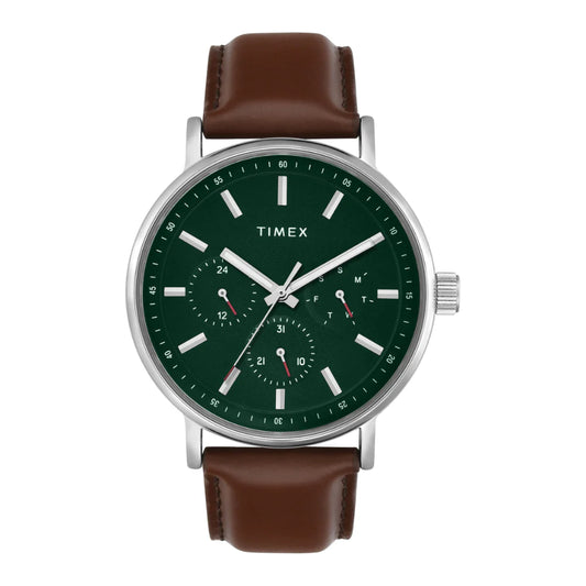 Timex Fashion Green Round Multifunction Dial Analog Men Watch- TWEG20022