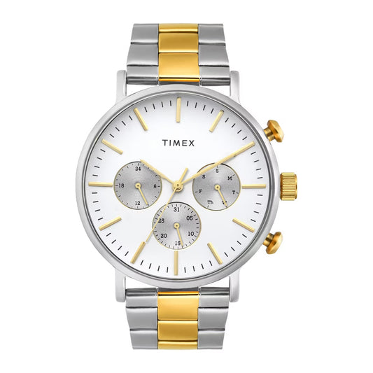 Timex Warm Silver Round Dial Analog Men Watch TWEG20026