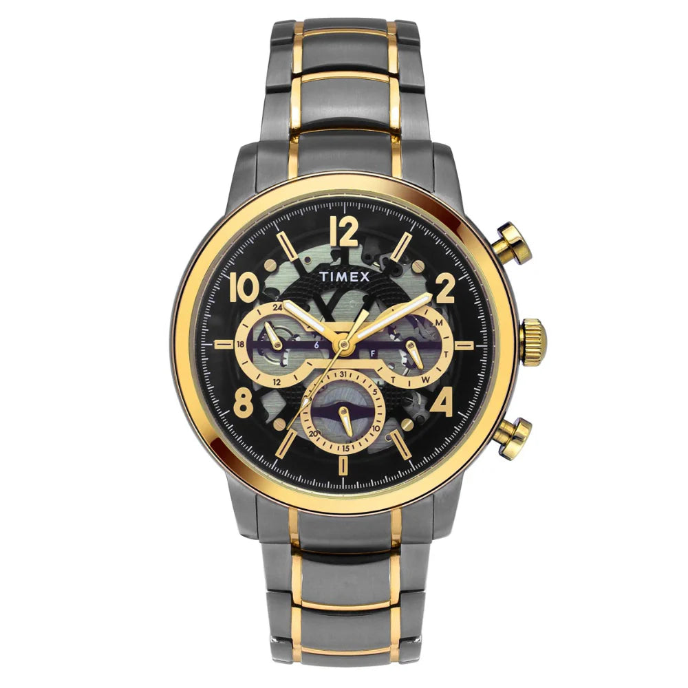 Timex Black Round Dial Quartz Analog Men Watch - TWEG20208