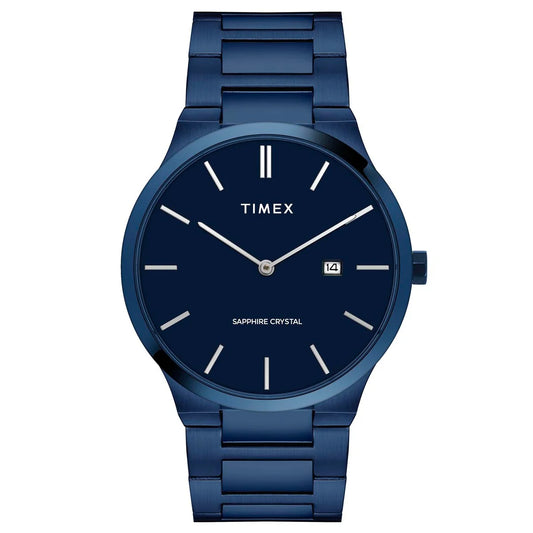 Timex Men Analog Blue Round Dial Stainless Steel  Watch- TWEG23602